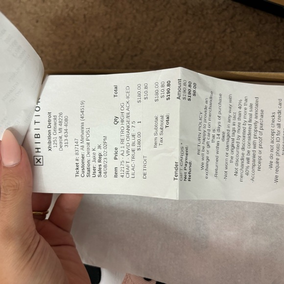 Sunset Jordan 1s - Picture 9 of 11